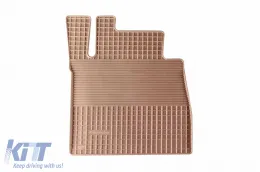 Rubber mats Gumarny Zubri suitable for Mercedes G class W463 1990-2018 short wheelbase, 5-piece set, beige color-image-6231810