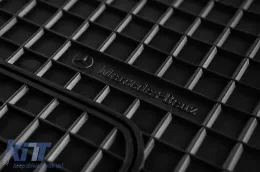 Rubber mats Gumarny Zubri suitable for Mercedes G class W463 1990-2018 long wheelbase, 5-piece set, black color-image-6256994