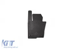 Rubber mats Gumarny Zubri suitable for Mercedes X class W470 after 2017, 2-piece set, black color-image-6252241