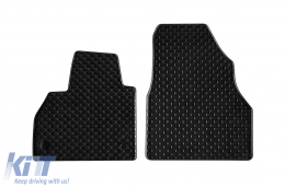 image-23-Rubber mats Gumarny Zubri suitable for Mercedes Citan after 2012, Renault Kangoo 2008-2021, 2-piece set, black color