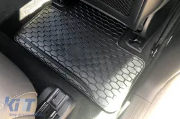 Rubber mats Gumarny Zubri suitable for Mercedes EQA H243 after 2021, EQB X243 after 2022, 4-piece set, black color-image-6252563