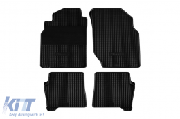 Rubber mats Gumarny Zubri suitable for Nissan Almera 2000-2007, 4-piece set, black color - ABFMN6024115