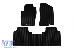 image-4-Rubber mats Gumarny Zubri suitable for Nissan Navara, Pathfinder 2007-2012, 4-piece set, black color