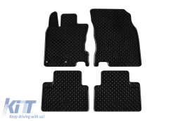 image-19-Rubber mats Gumarny Zubri suitable for Nissan Qashqai after 2014, 4-piece set, black color