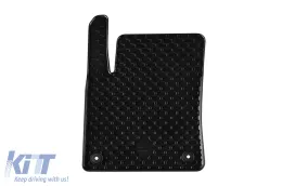 Rubber mats Gumarny Zubri suitable for Opel Crossland X, Citroen C3 Aircross after 2017, 4-piece set, black color-image-6252213