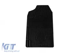 Rubber mats Gumarny Zubri suitable for Peugeot 106 1996-2003, 4-piece set, black color-image-6251318