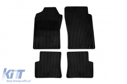 Rubber mats Gumarny Zubri suitable for Peugeot 206 1998-2007, 4-piece set, black color - ABFMP6024143