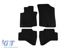 image-17-Rubber mats Gumarny Zubri suitable for Peugeot 107 2005-2014, 108 2014-2021, Citroen C1, Toyota Aygo 2005-2014, 4-piece set, black color