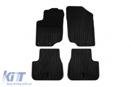 Rubber mats Gumarny Zubri suitable for Peugeot 207 2006-2014, 4-piece set, black color - ABFMP6024193