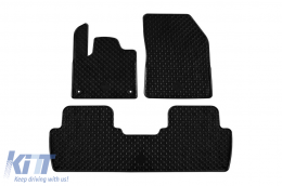 image-0-Rubber mats Gumarny Zubri suitable for Peugeot 5008, Citroen DS7 Crossback after 2017, 3-piece set, black color