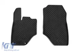 Rubber mats Gumarny Zubri suitable for Peugeot e-3008 after 2024, 4-piece set, black color-image-6254817