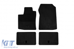Rubber mats Gumarny Zubri suitable for Renault Twingo 2007-2014, 4-piece set, black color - ABFMR6024207