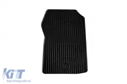 Rubber mats Gumarny Zubri suitable for Renault Twingo 2007-2014, 4-piece set, black color-image-6251670