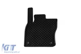 Rubber mats Gumarny Zubri suitable for Seat Ateca after 2016, Skoda Karoq after 2017, 4-piece set, black color-image-6254428