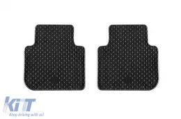 Rubber mats Gumarny Zubri suitable for Skoda Kodiaq after 2024, Volkswagen Tayron MHeV, PHeV after 2025, 4-piece set, black color-image-6232190
