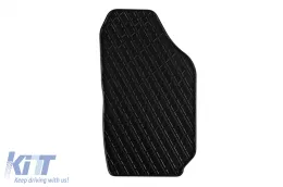 Rubber mats Gumarny Zubri suitable for Skoda Fabia Praktik 2000-2007, 2-piece set, black color-image-6251153