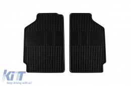 Rubber mats Gumarny Zubri suitable for Skoda Felicia Pick-up 1995-2000, 2-piece set, black color - ABFMS6024421