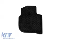 Rubber mats Gumarny Zubri suitable for Skoda Rapid, Seat Toledo 2012-2019, 4-piece set, black color-image-6254233