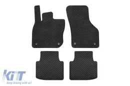 image-27-Rubber mats Gumarny Zubri suitable for Skoda Superb after 2024, Volkswagen Passat B9 wagon after 2023, 4-piece set, black color