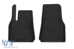 Rubber mats Gumarny Zubri suitable for Tesla Model Y 2020-2025, 4-piece set, black color-image-6232217