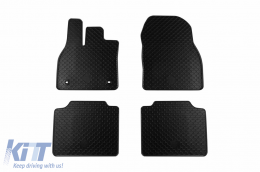 Rubber mats Gumarny Zubri suitable for Toyota bZ4X, Subaru Solterra after 2022, 4-piece set, black color - ABFMT6019545