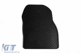 Rubber mats Gumarny Zubri suitable for Toyota bZ4X, Subaru Solterra after 2022, 4-piece set, black color-image-6232055