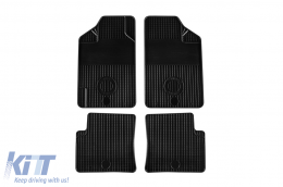 Rubber mats Gumarny Zubri suitable for Toyota Avensis 1999-2003, 4-piece set, black color - ABFMT6024105