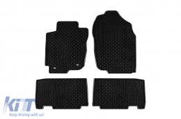 Rubber mats Gumarny Zubri suitable for Toyota Rav4 2013-2018, 4-piece set, black color - ABFMT6024269
