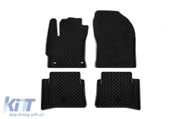 Rubber mats Gumarny Zubri suitable for Toyota Corolla Hybrid, hatchback, wagon after 2019, Suzuki Swace, Swace Hybrid after 2020, 4-piece set, black color - ABFMT6024697