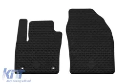 Rubber mats Gumarny Zubri suitable for Toyota C-HR, Hybrid after 2023, 4-piece set, black color-image-6254771