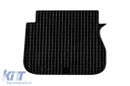 Rubber mats Gumarny Zubri suitable for Volkswagen Caddy 2003-2019 with round clips, 4-piece set, black color-image-6251291