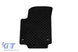 Rubber mats Gumarny Zubri suitable for Volkswagen Up, Skoda Citigo, Seat Mii after 2012, 4-piece set, black color-image-6251904