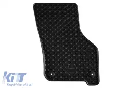 Rubber mats Gumarny Zubri suitable for Volkswagen Golf VIII Hybrid hatchback after 2020, 5-piece set, black color-image-6252485