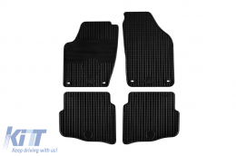 image-23-Rubber mats Gumarny Zubri suitable for Volkswagen Polo 2001-2009, with oval clips, 4-piece set, black color