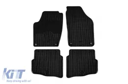 image-20-Rubber mats Gumarny Zubri suitable for Volkswagen Polo 2001-2009 with round clips, 4-piece set, black color