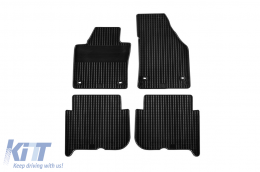image-22-Rubber mats Gumarny Zubri suitable for Volkswagen Touran 2003-2015, with oval clips, 4-piece set, black color