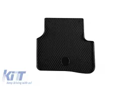 Rubber mats Gumarny Zubri suitable for Volkswagen Passat B6, B7 2005-2014, CC 2008-2017, Alltrack after 2012, with oval clips, 4-piece set, black color-image-6254181