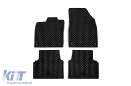 Rubber mats Gumarny Zubri suitable for Volkswagen ID.3 after 2020, Cupra Born after 2021, 4-piece set, black color - ABFMC6024702