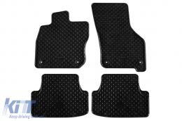 image-12-Rubber mats Gumarny Zubri suitable for Volkswagen Golf VIII Hybrid hatchback after 2020, 4-piece set, black color