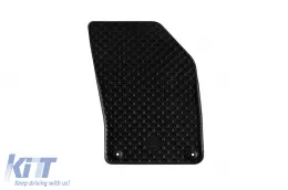 Rubber mats Gumarny Zubri suitable for Volvo S60, V60 after 2019, 4-piece set, black color-image-6252346