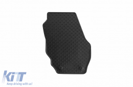 Rubber mats Gumarny Zubri suitable for Volvo V70, S80, XC70 2007-2016, 4-piece set, black color-image-6252131