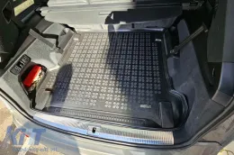 Rubber trunk mat by Rezaw-Plast suitable for Audi Q7 2015-2020, Q7 after 2020 with 5 or 7 seats with folded 3rd row seats-image-6219296
