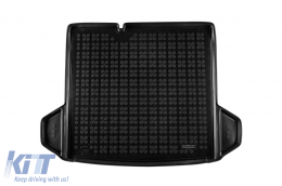 Rubber trunk mat by Rezaw-Plast suitable for Audi Q4 E-tron SUV, Sportback after 2021 4x4 or 4x2 for version with adjustable trunk floor - ABTL-PA6017176