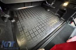 Rubber trunk mat by Rezaw-Plast suitable for BMW X7 G07 after 2018 with 7 seats with folded 3rd row of seats-image-6219633