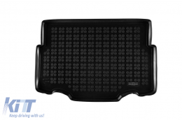 Rubber trunk mat by Rezaw-Plast suitable for Jeep Avenger after 2022 with the trunk floor in the lower position, without Hybrid version, 1 piece, black - ABTL-PJ6017337