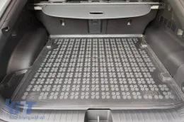 Rubber trunk mat by Rezaw-Plast suitable for KIA EV6 after 2021 with the trunk floor in the upper position, version with repair kit in the trunk-image-6217680