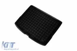 Rubber trunk mat by Rezaw-Plast suitable for Kia Niro Hybrid HEV after 2022, with the trunk floor in the upper position, with space-saver spare wheel, with tools, Kia E-Niro electric version after 202-image-6217685