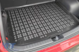 Rubber trunk mat by Rezaw-Plast suitable for Kia Niro Hybrid HEV after 2022, with the trunk floor in the upper position, with space-saver spare wheel, with tools, Kia E-Niro electric version after 202-image-6217691