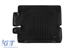 Rubber trunk mat by Rezaw-Plast suitable for Land Rover Discovery after 2017 with 7 seats with folded 3rd row of seats, without Meridian surround sound system - ABTL-PLR6017363