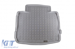 Rubber trunk mat by Rezaw-Plast suitable for Opel Insignia A hatchback, sedan 2008-2017 with small spare wheel, grey - ABTL-PO6016832